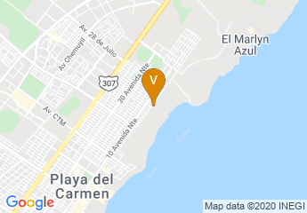 map of Paradisus La Esmeralda All Inclusive Playa Del Carmen