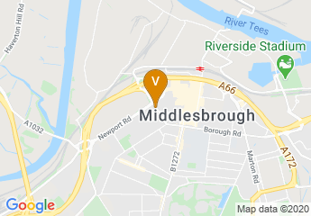 map of Travelodge Middlesbrough