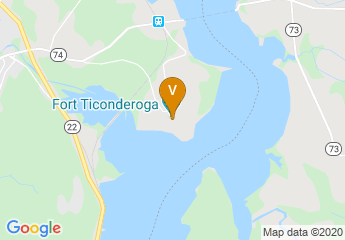map of Fort Ticonderoga