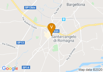 map of Santarcangelo di Romagna
