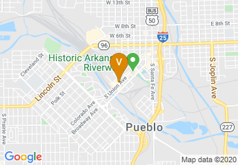 map of Historic Pueblo