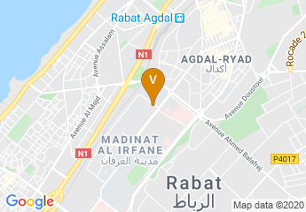 map of University Mohammed V Souissi