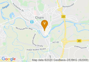 map of Stadthalle-Cham