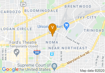 map of Hilton Garden Inn Washington DC/U.S. Capitol