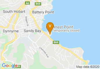 map of Wrest Point Hotel Casino