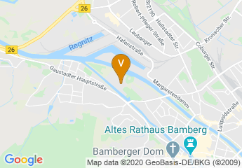 map of Institut für Hochschulsoftware Bamberg eG