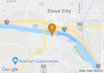 map of South Sioux City Marriott Riverfront