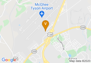 map of Hilton Knoxville Airport