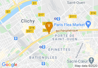 map of Hampton by Hilton Paris Clichy