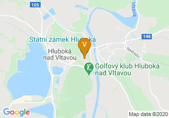 map of The State Chateau of Hluboká
