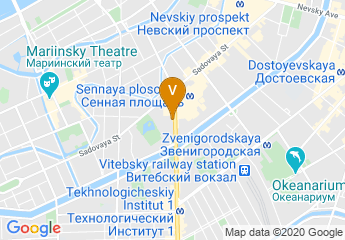 map of St. Petersburg State Transport University