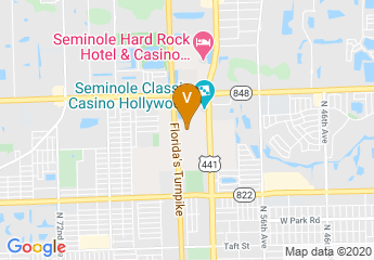 map of Seminole Hard Rock Hotel & Casino