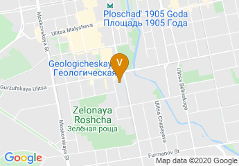 map of Ural'skiy Gosudarstvennyy Ekonomicheskiy Universitet