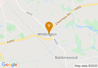 map of Whittington Castle