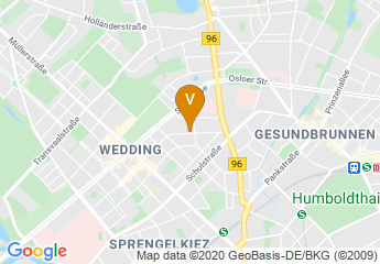 map of Osteopathy School Germany - Berlin site