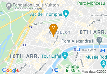 map of HOTEL WALDORF TROCADERO Paris