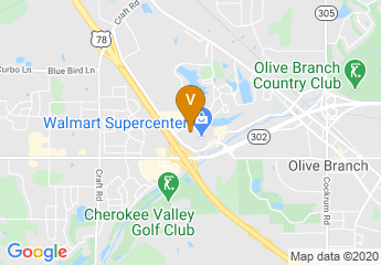 map of Hilton Garden Inn Olive Branch