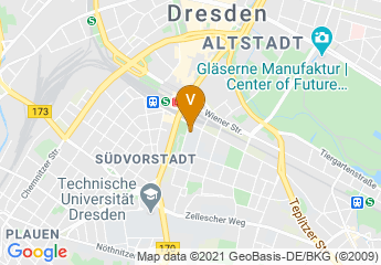 map of University of Applied Sciences Dresden (HTW Dresden)