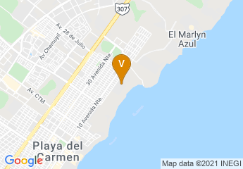 map of Paradisus Playa del Carmen La Perla