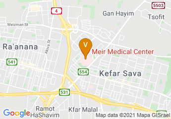 map of Meir Medical Center