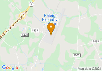 map of Raleigh Executive Jetport