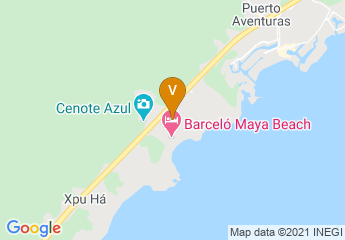 map of Barceló Maya Caribe