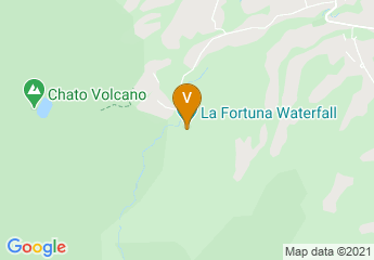 map of La Fortuna Waterfall