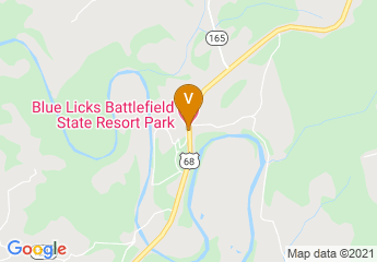 map of Blue Licks Battlefield State Resort Park