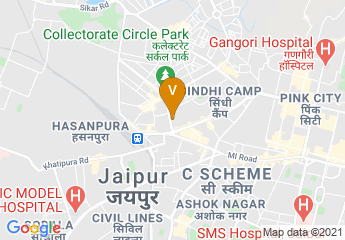map of Park Inn Jaipur Jai Singh Highway