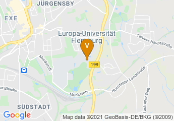 map of University of Flensburg