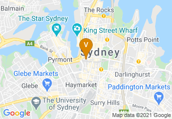 map of Crowne Plaza Sydney Darling Harbour