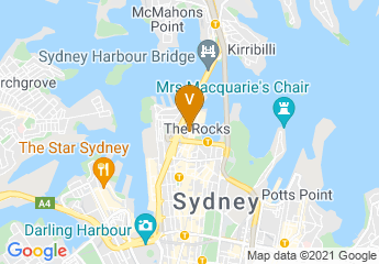 map of Rendezvous Hotel Sydney The Rocks