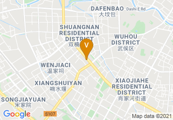 map of Holiday Inn Express Chengdu Wuhou