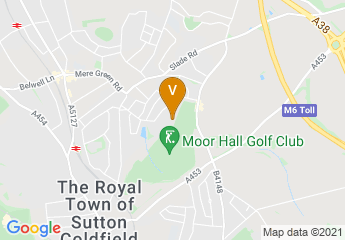 map of Moor Hall Hotel & Spa