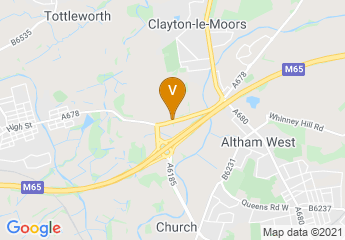 map of East Lancashire Chamber of Commerce
