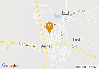 map of Burnet County AgriLife Extension