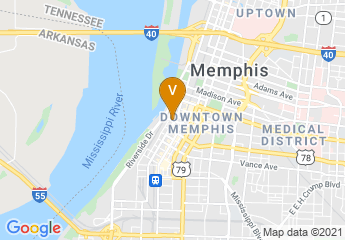 map of Hyatt Centric Beale Street Memphis
