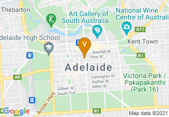 map of Regus - Adelaide, 121 King William Street