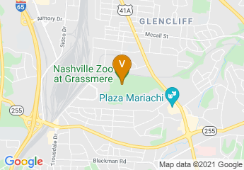 map of Nashville Zoo at Grassmere
