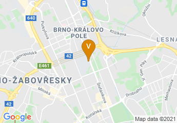 map of University of Veterinary and Pharmaceutical Sciences Brno
