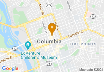 map of Sheraton Columbia Downtown Hotel