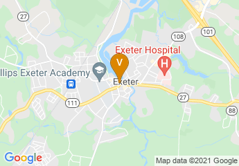 map of Exeter Town Hall