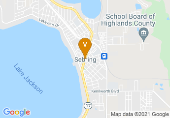 map of Sebring Downtown Historic District