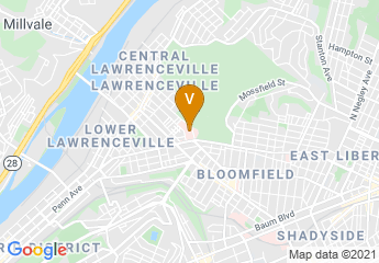 map of UPMC Children's Hospital of Pittsburgh