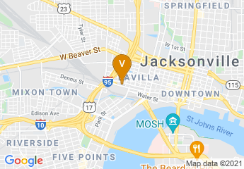 map of Jacksonville Transportation Authority (JTA)