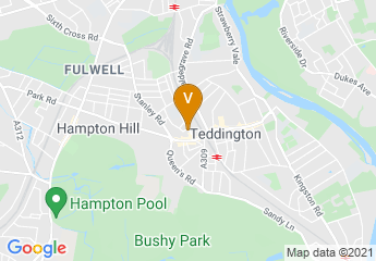 map of Teddington Baptist Church