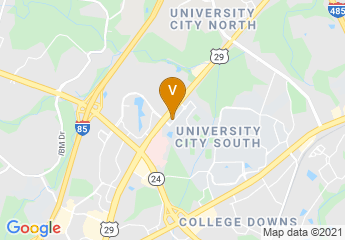 map of UNC Charlotte Marriott Hotel & Conference Center