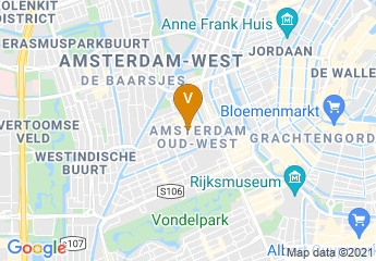 map of Evenementenlocatie Amsterdam - De Hallen Studio's