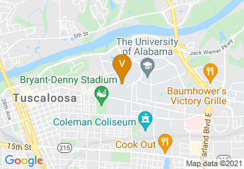 map of Sarah Moody Gallery of Art