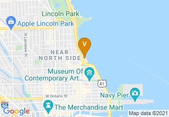 map of Oak Street Beach